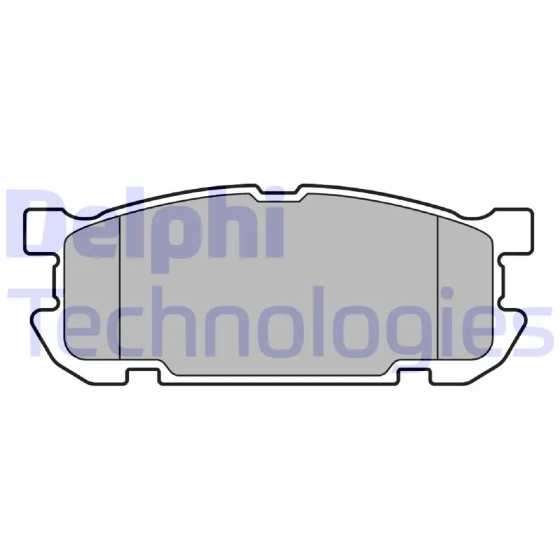 комплект спирачно феродо, дискови спирачки DELPHI              
