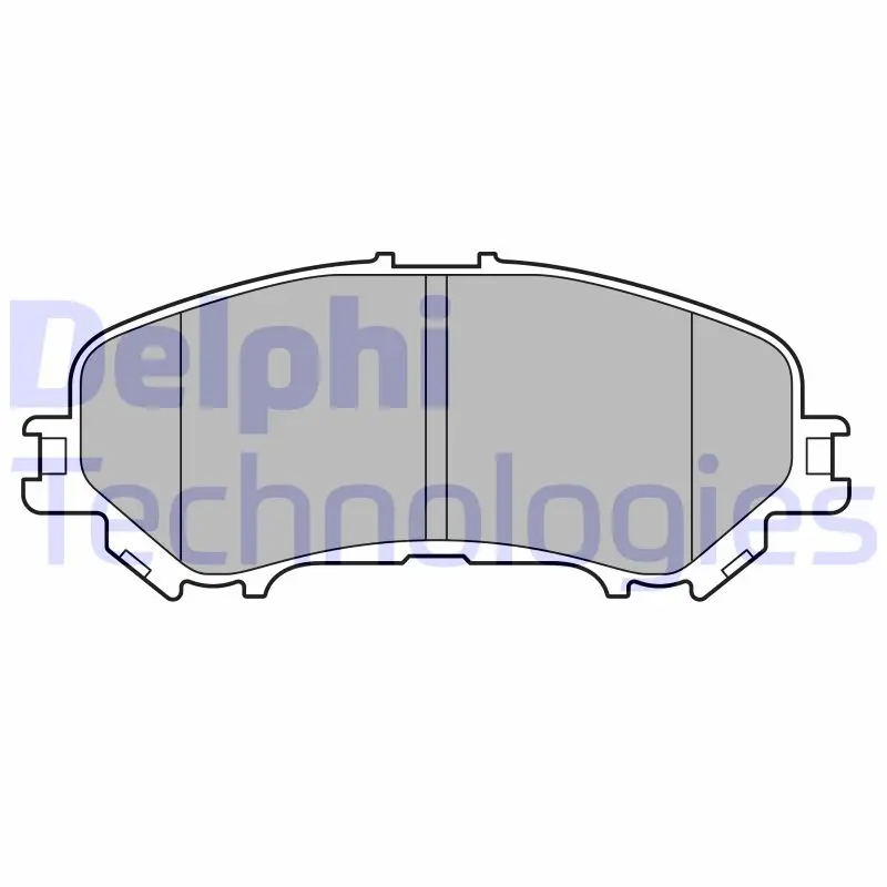 комплект спирачно феродо, дискови спирачки DELPHI              