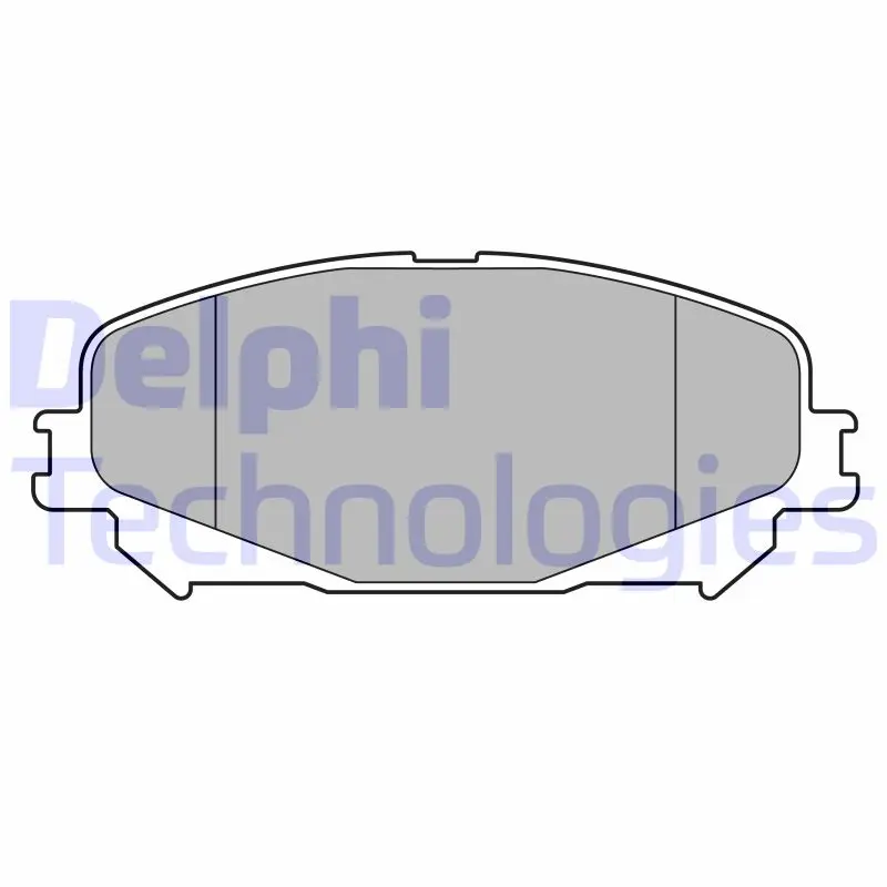 комплект спирачно феродо, дискови спирачки DELPHI              