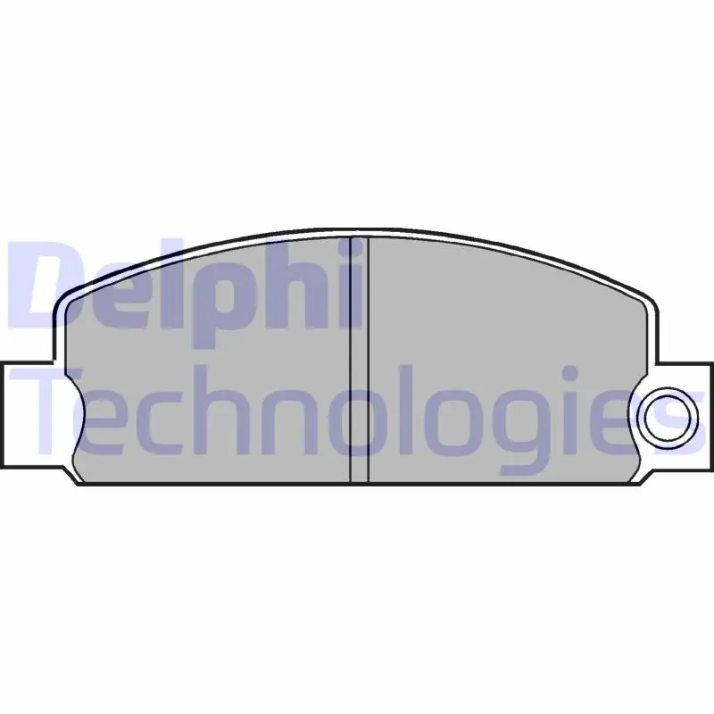 комплект спирачно феродо, дискови спирачки DELPHI              
