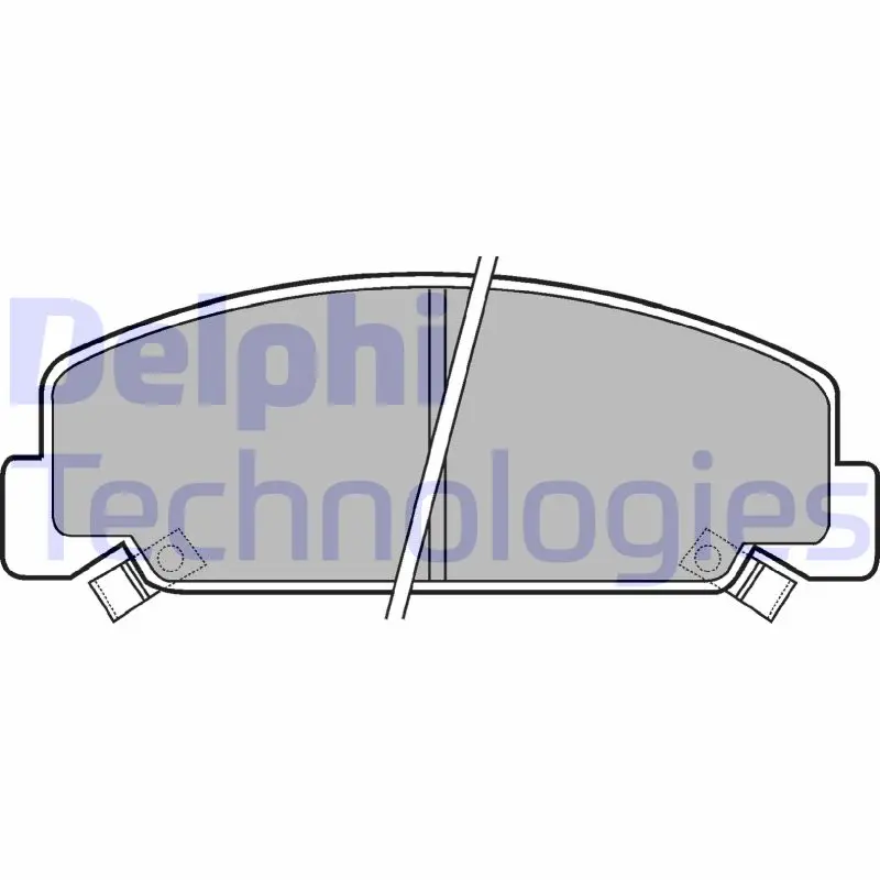 комплект спирачно феродо, дискови спирачки DELPHI              