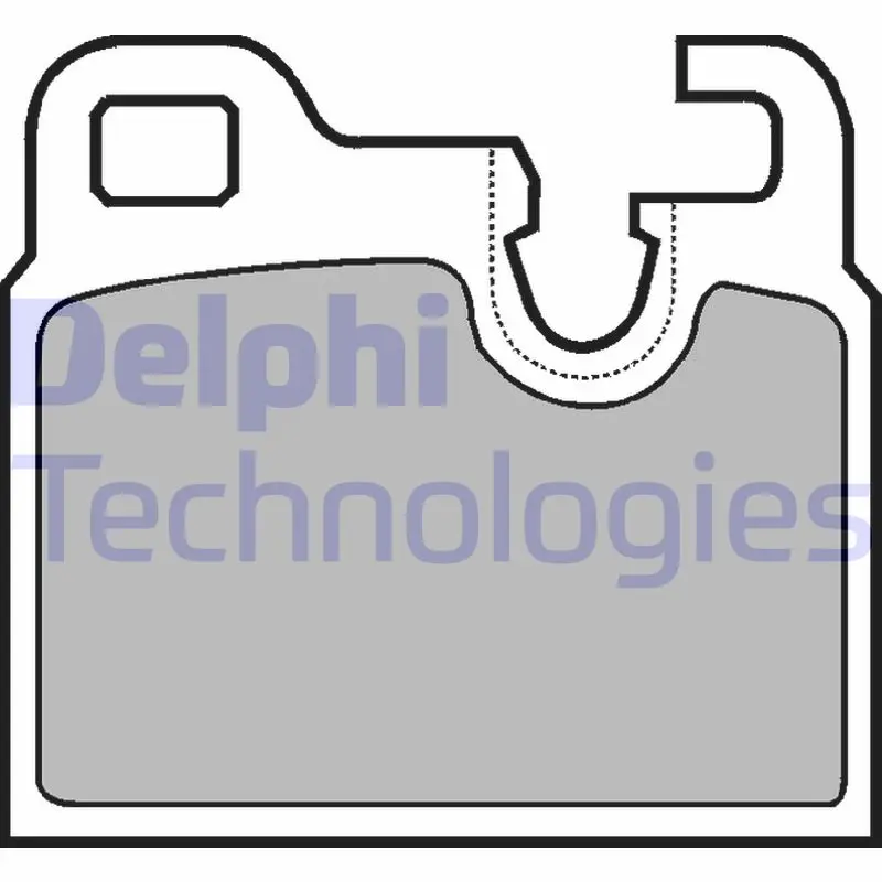 Комплект спирачно феродо, дискови спирачки DELPHI