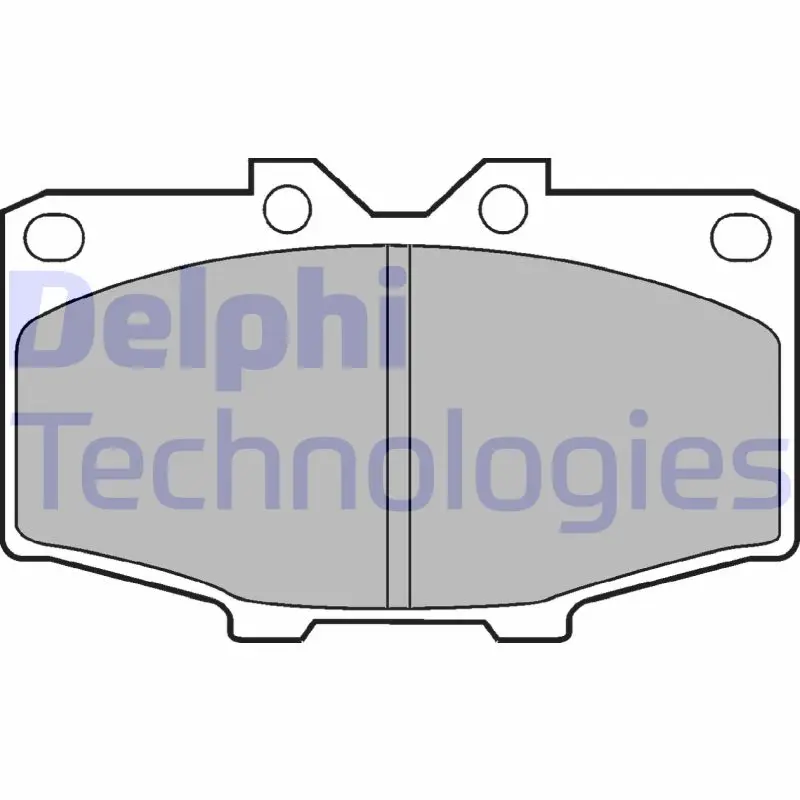 комплект спирачно феродо, дискови спирачки DELPHI              