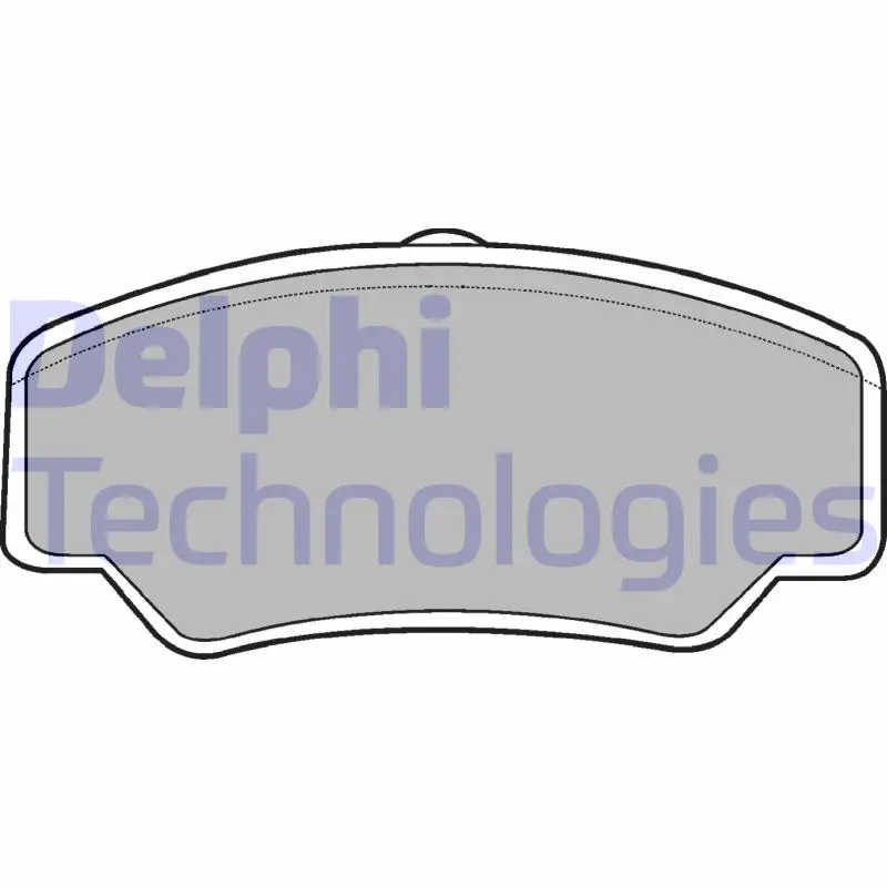 комплект спирачно феродо, дискови спирачки DELPHI              