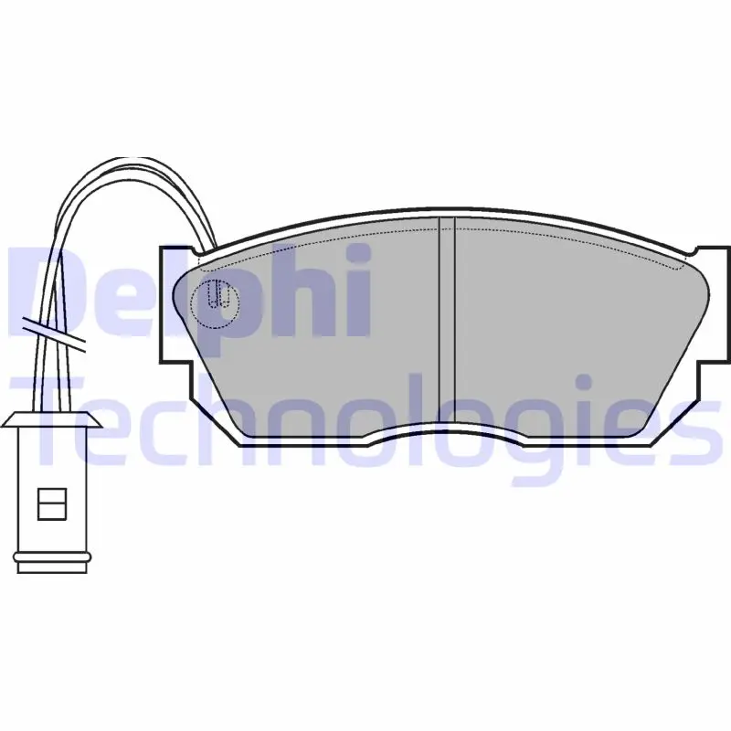 комплект спирачно феродо, дискови спирачки DELPHI              