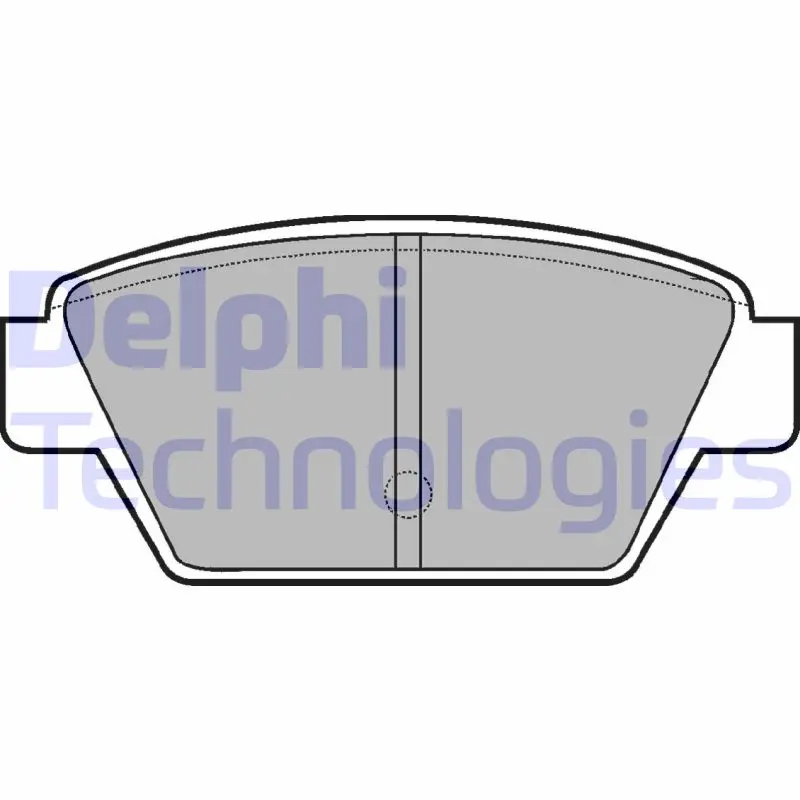 комплект спирачно феродо, дискови спирачки DELPHI              
