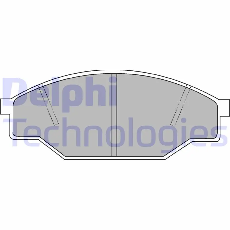 комплект спирачно феродо, дискови спирачки DELPHI              