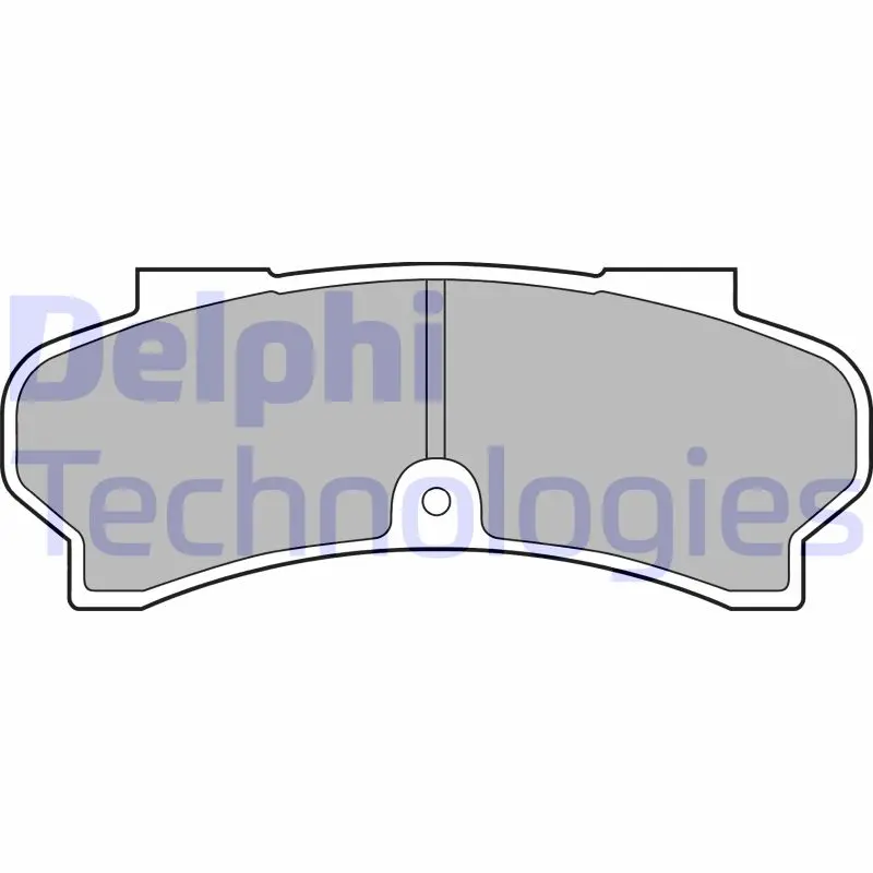 комплект спирачно феродо, дискови спирачки DELPHI              
