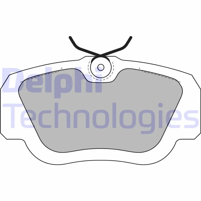 комплект спирачно феродо, дискови спирачки DELPHI              