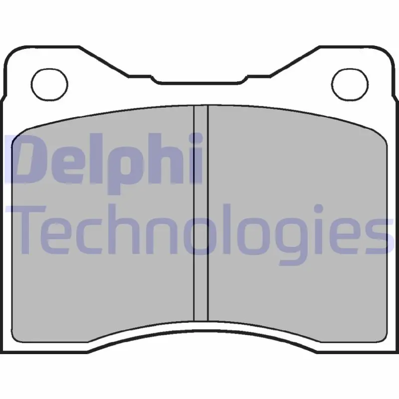 комплект спирачно феродо, дискови спирачки DELPHI              