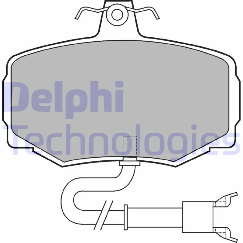 комплект спирачно феродо, дискови спирачки DELPHI              