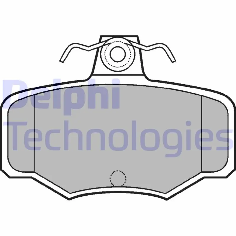 комплект спирачно феродо, дискови спирачки DELPHI              