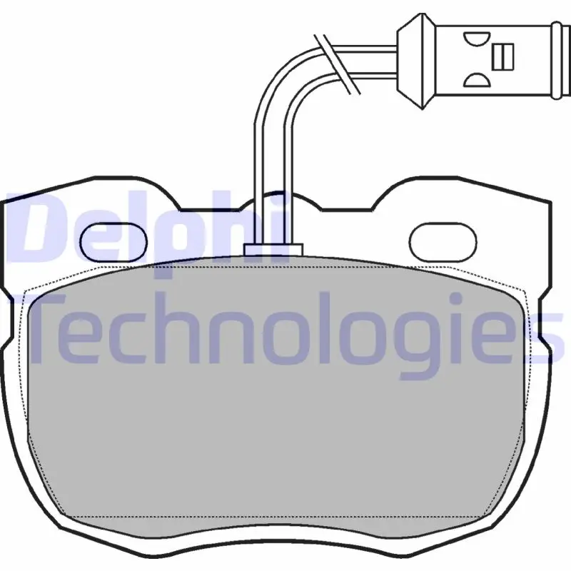 комплект спирачно феродо, дискови спирачки DELPHI              