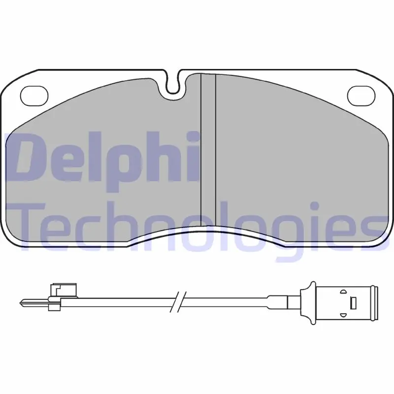 комплект спирачно феродо, дискови спирачки DELPHI              