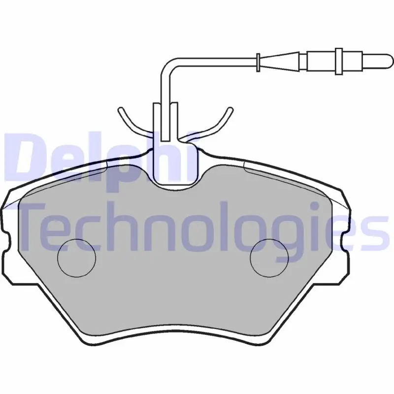 комплект спирачно феродо, дискови спирачки DELPHI              