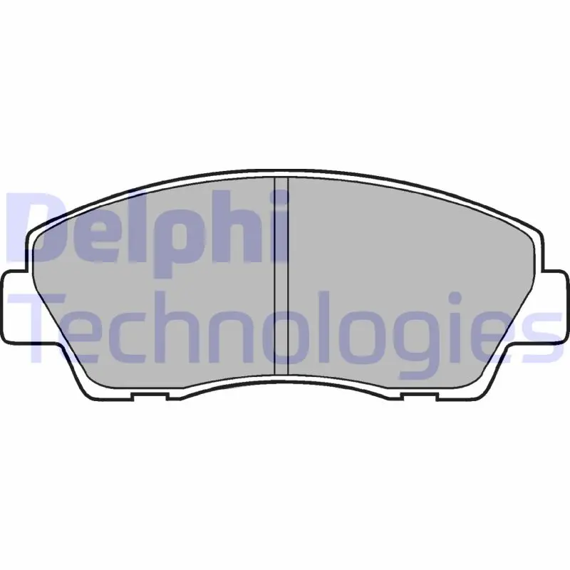 комплект спирачно феродо, дискови спирачки DELPHI              