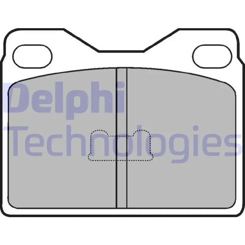 Комплект спирачно феродо, дискови спирачки DELPHI