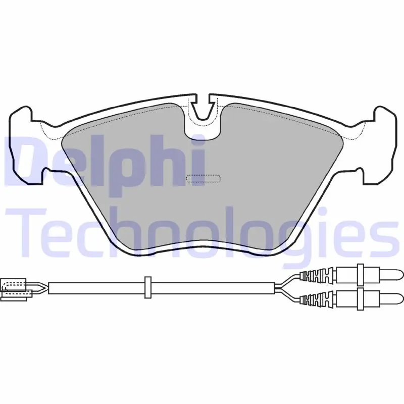 комплект спирачно феродо, дискови спирачки DELPHI              