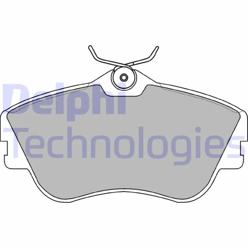 комплект спирачно феродо, дискови спирачки DELPHI              