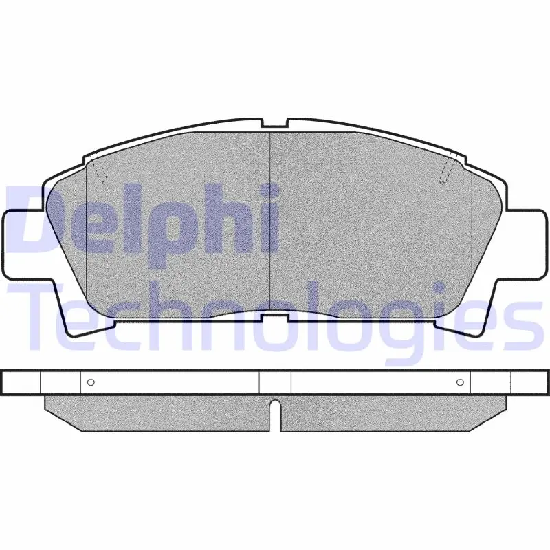 комплект спирачно феродо, дискови спирачки DELPHI              