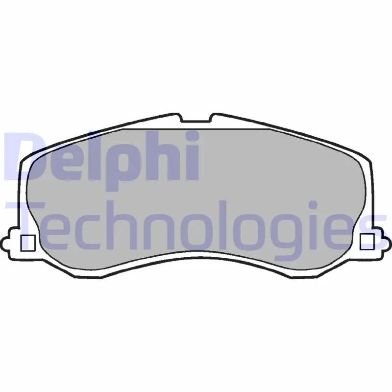 комплект спирачно феродо, дискови спирачки DELPHI              