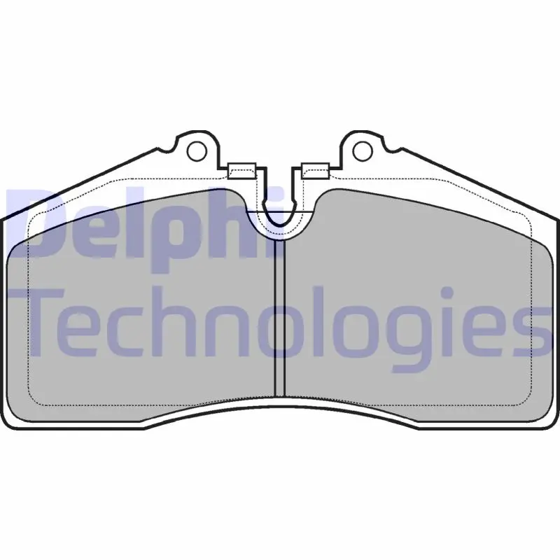 комплект спирачно феродо, дискови спирачки DELPHI              