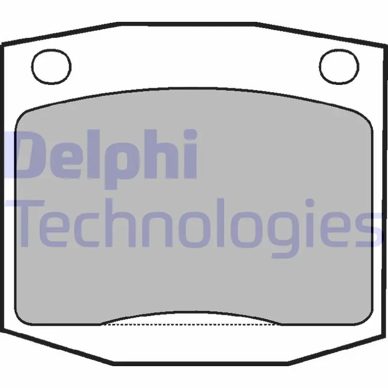 комплект спирачно феродо, дискови спирачки DELPHI              