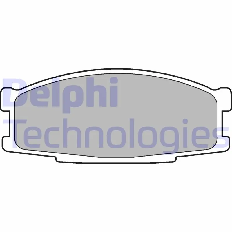 комплект спирачно феродо, дискови спирачки DELPHI              