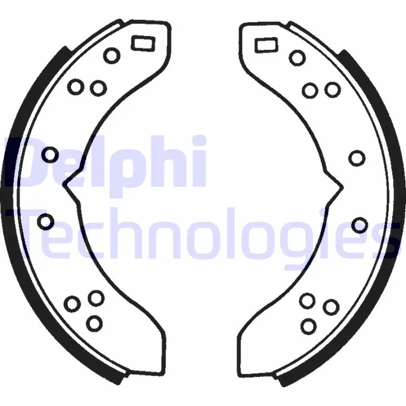 комплект спирачна челюст DELPHI              