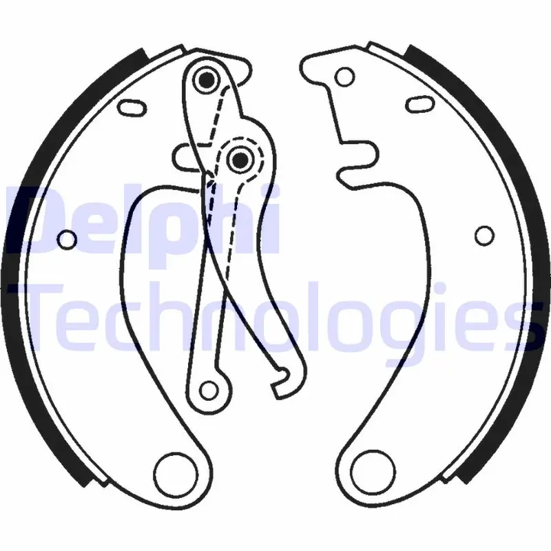 комплект спирачна челюст DELPHI              