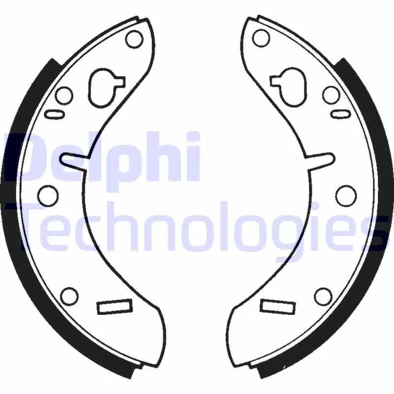 комплект спирачна челюст DELPHI              