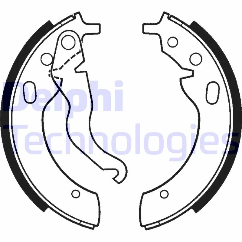 комплект спирачна челюст DELPHI              