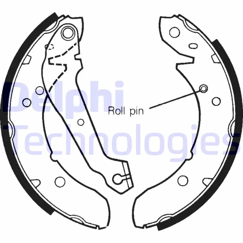 комплект спирачна челюст DELPHI              
