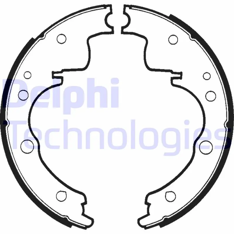 комплект спирачна челюст DELPHI              