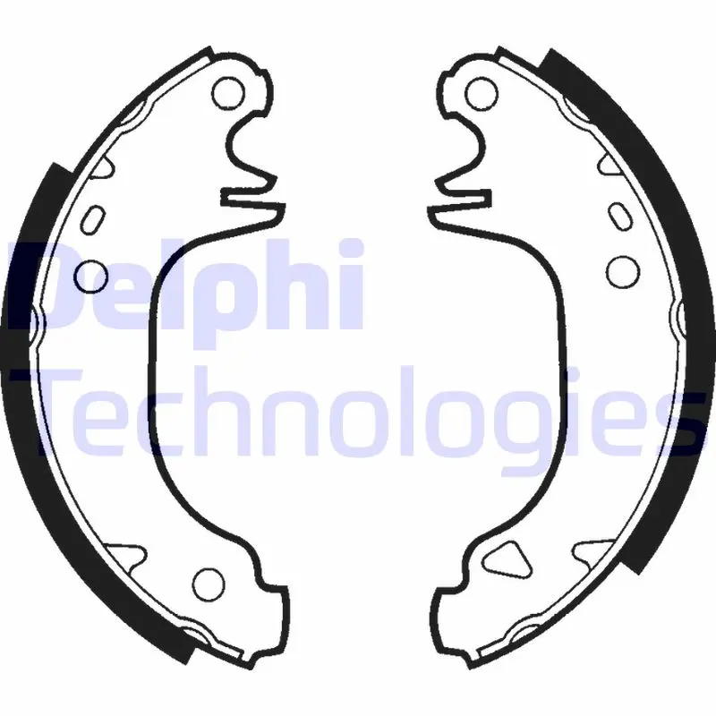 комплект спирачна челюст DELPHI              