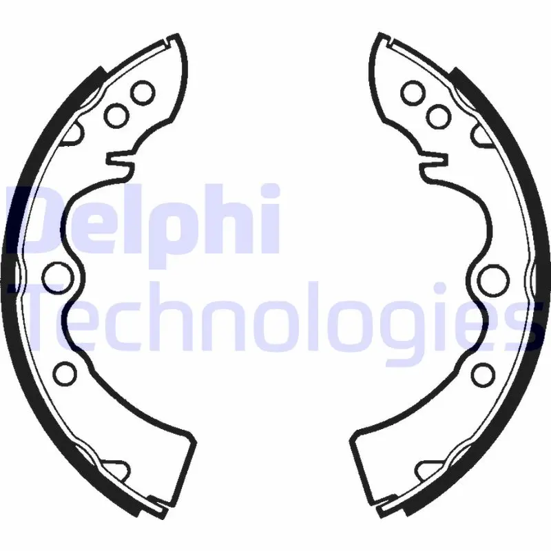 Комплект спирачна челюст DELPHI