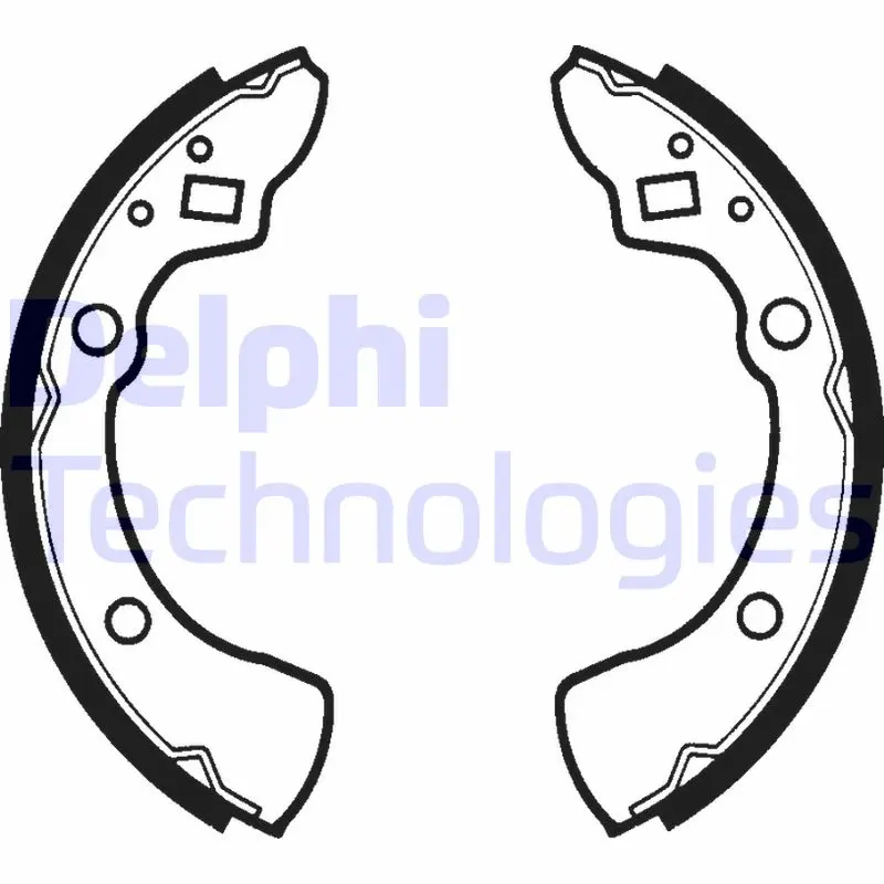 комплект спирачна челюст DELPHI              