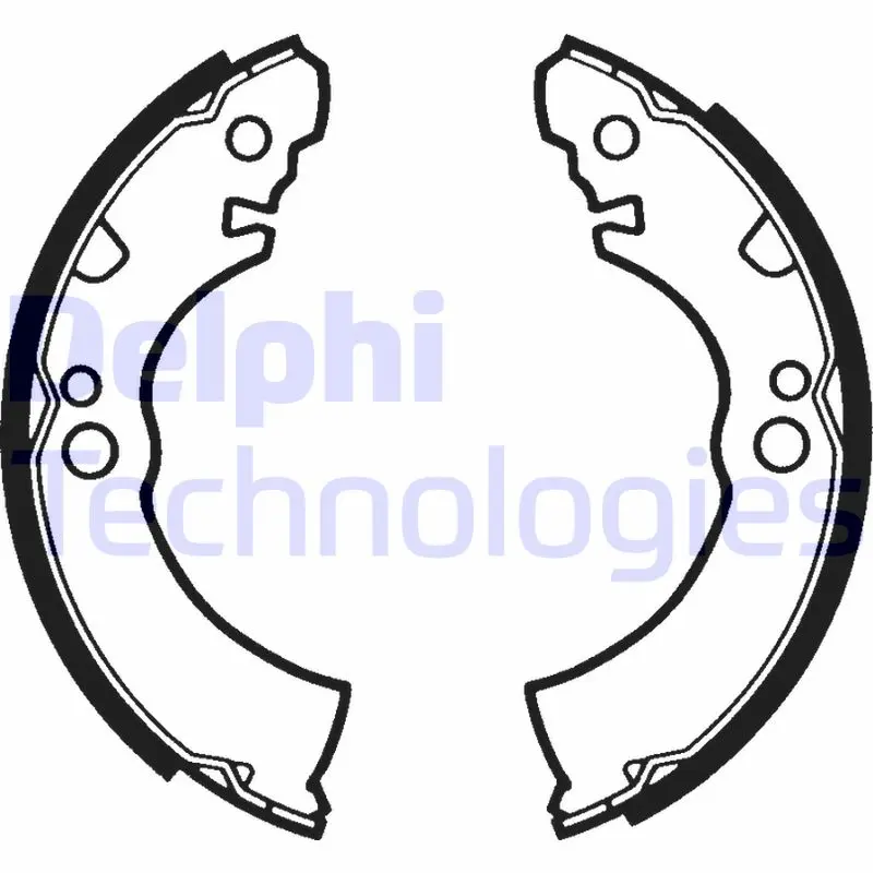 комплект спирачна челюст DELPHI              