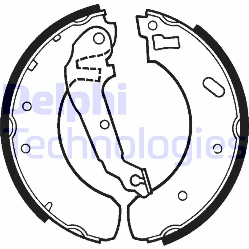 комплект спирачна челюст DELPHI              