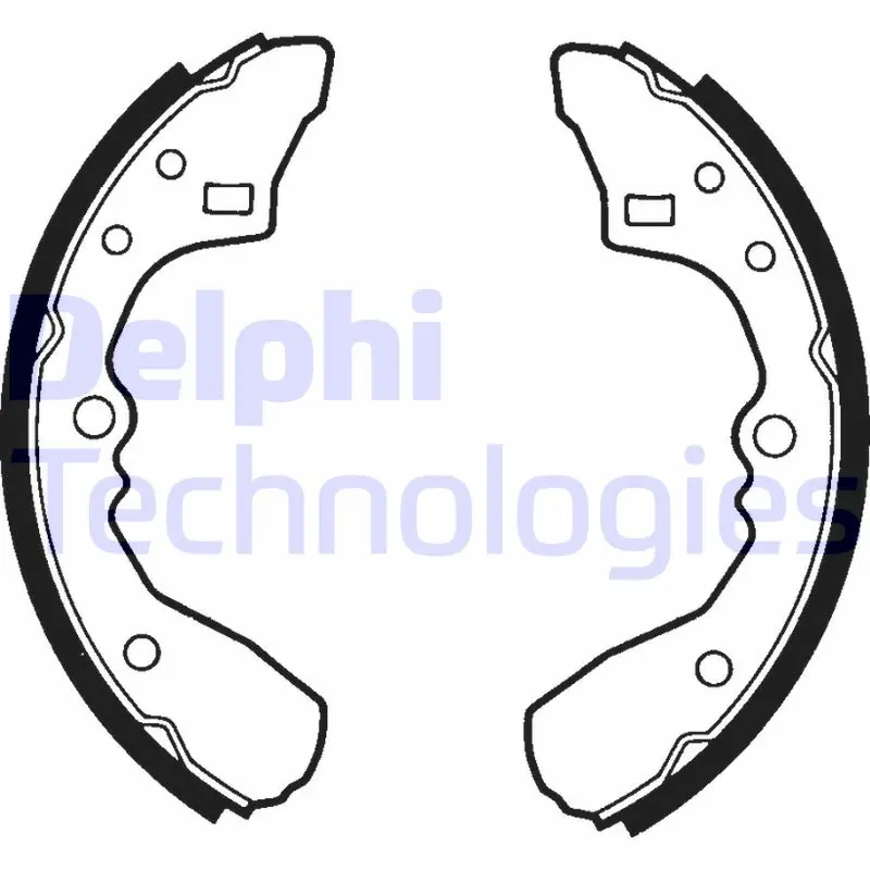комплект спирачна челюст DELPHI              