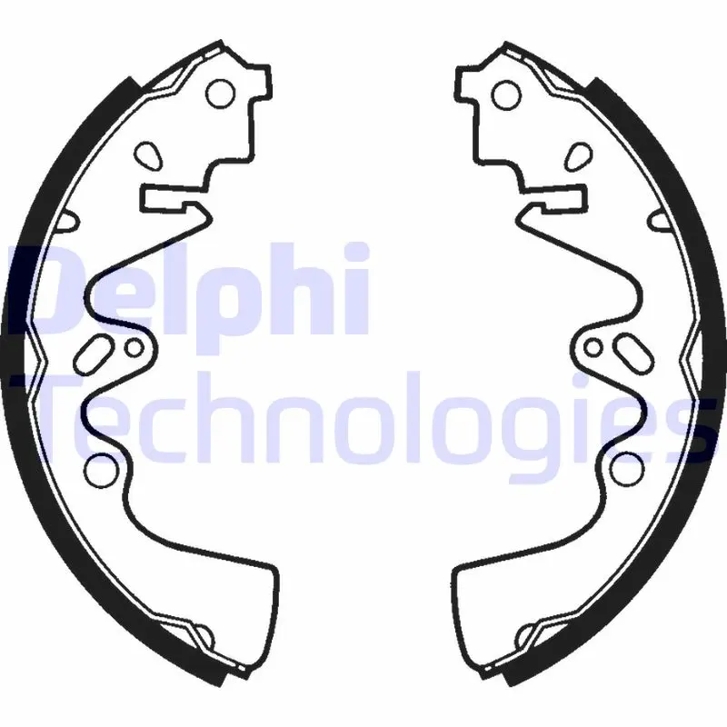 комплект спирачна челюст DELPHI              