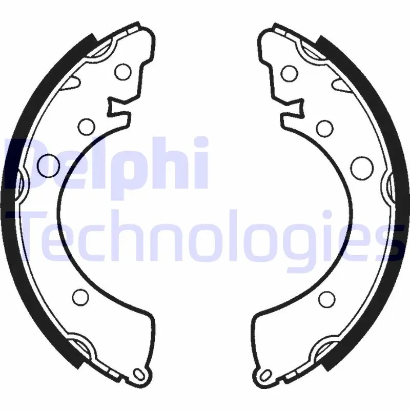 комплект спирачна челюст DELPHI              