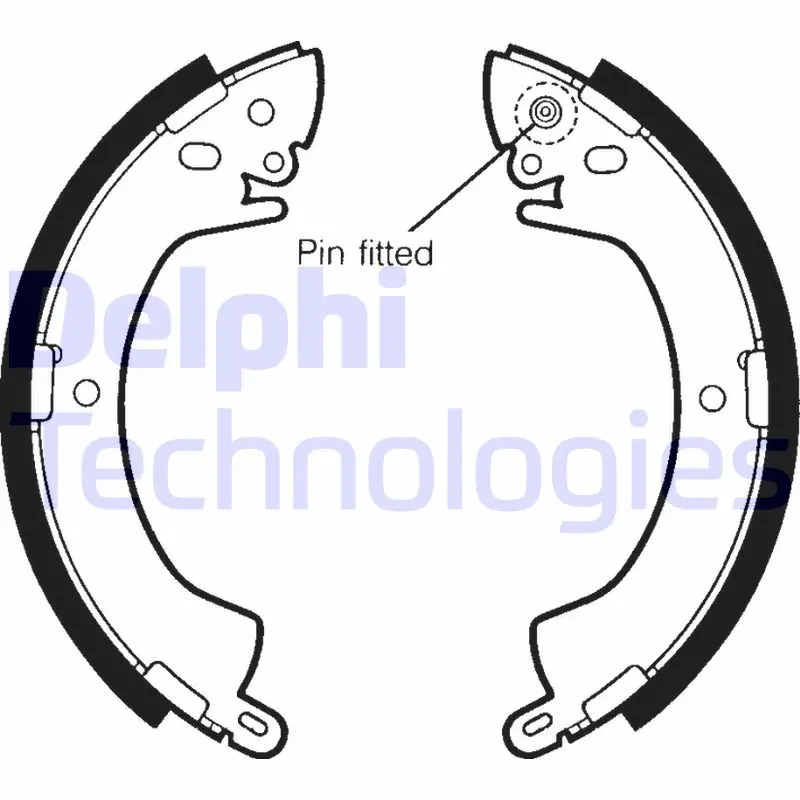 комплект спирачна челюст DELPHI              