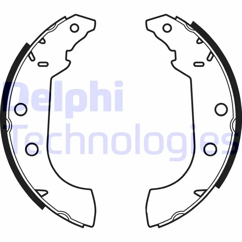 комплект спирачна челюст DELPHI              
