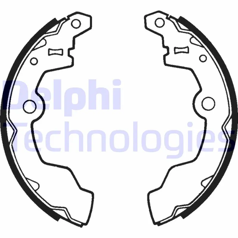 комплект спирачна челюст DELPHI              