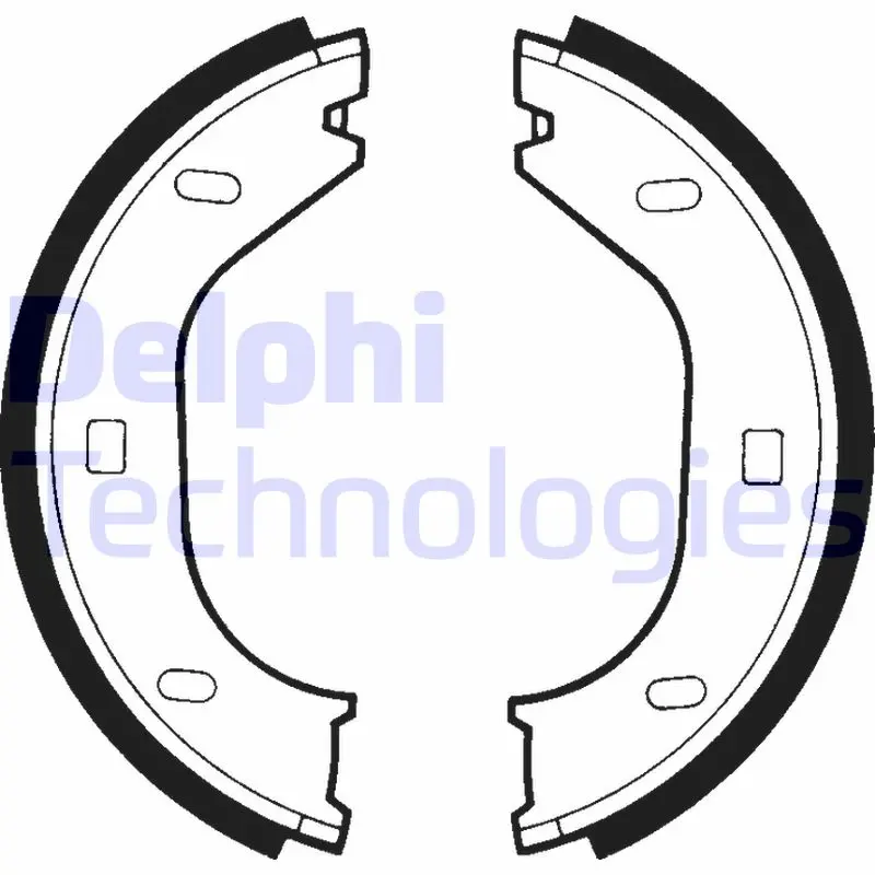 комплект спирачна челюст, ръчна спирачка DELPHI              