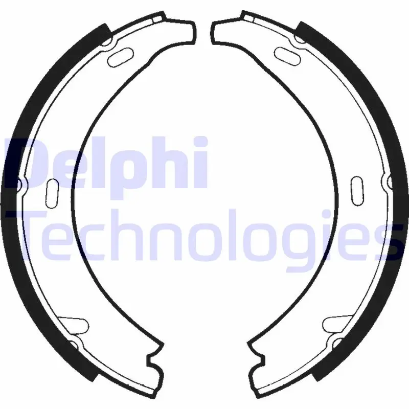 комплект спирачна челюст, ръчна спирачка DELPHI              