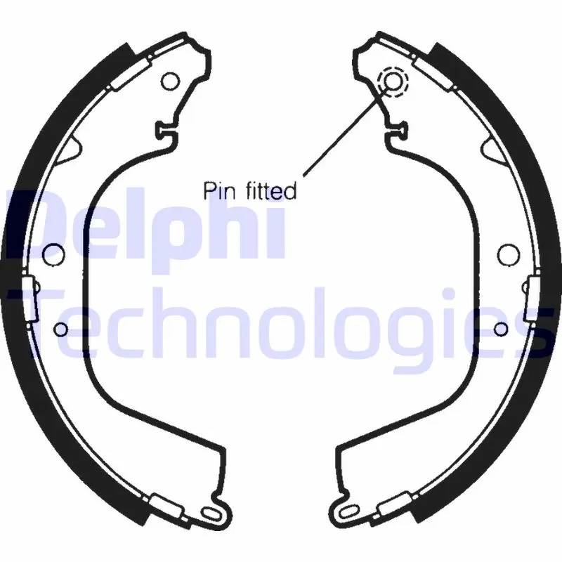 комплект спирачна челюст DELPHI              