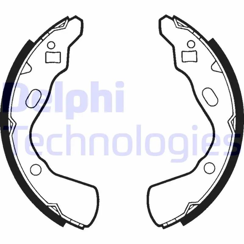 комплект спирачна челюст DELPHI              