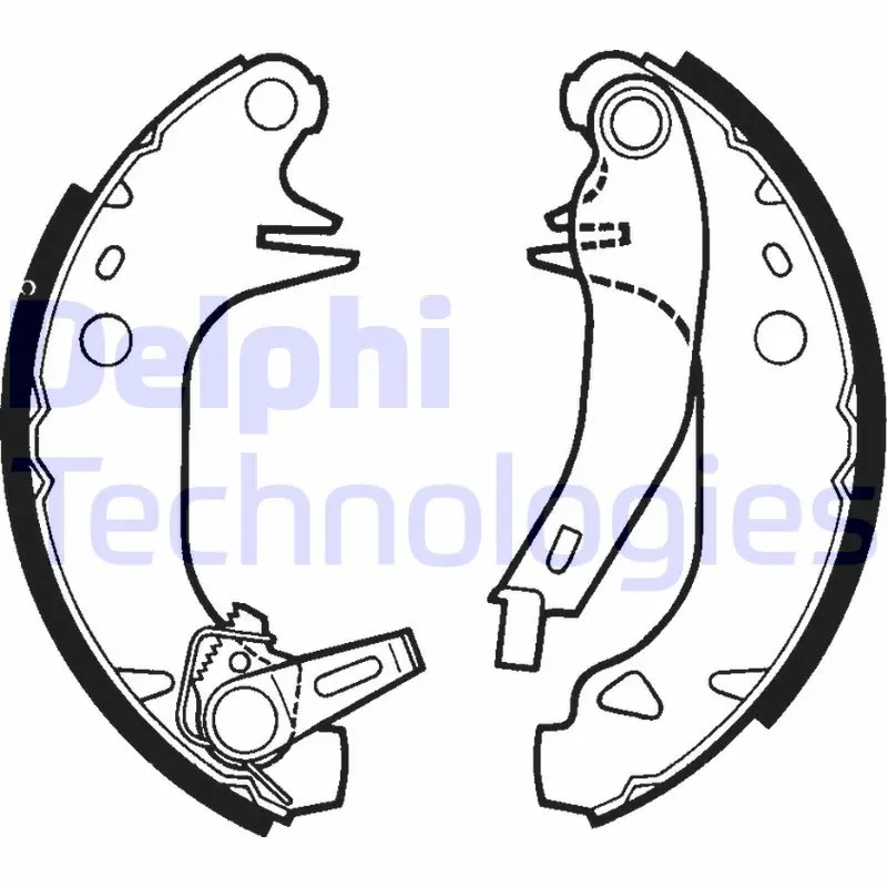 комплект спирачна челюст DELPHI              